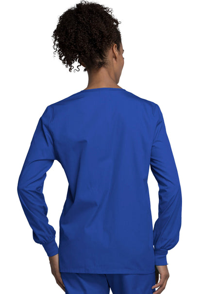 Women's Snap Front Warm-Up Jacket - Royal