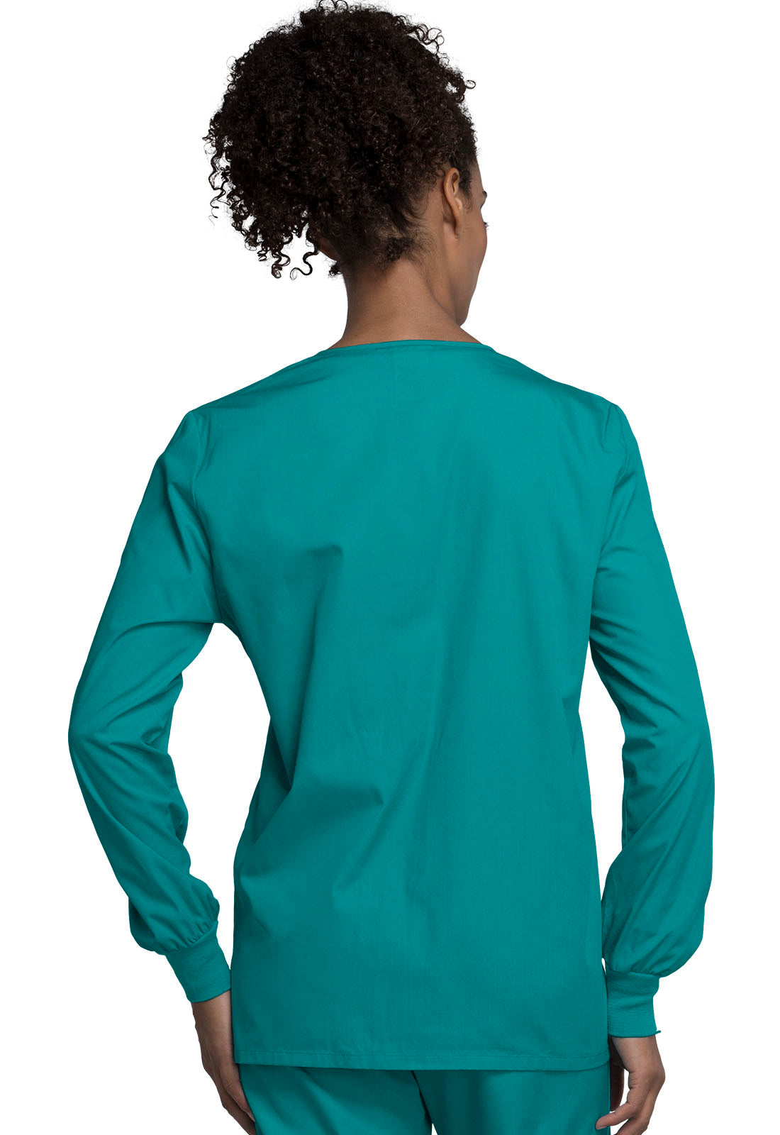 Women's Snap Front Warm-Up Jacket - Teal Blue