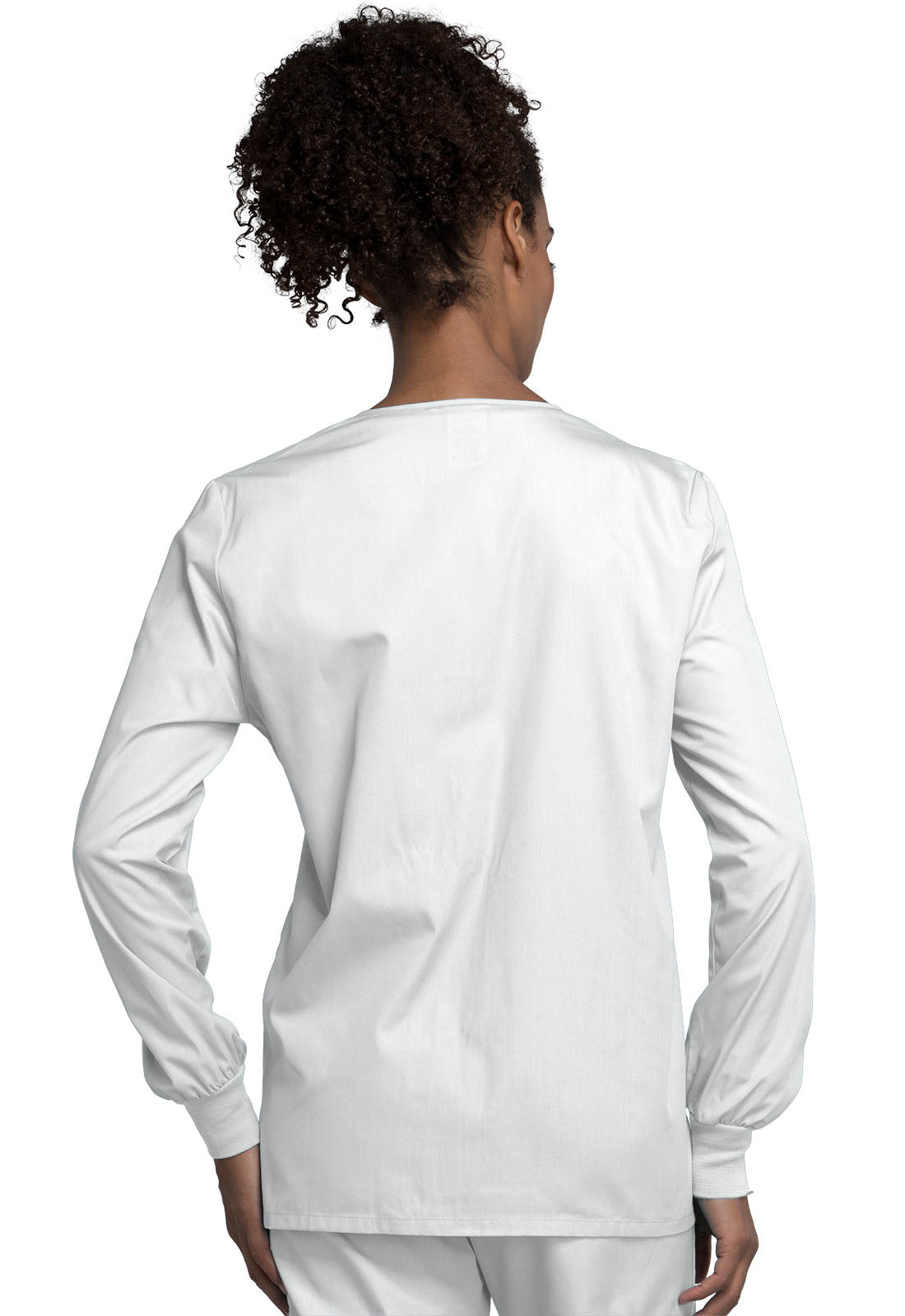 Women's Snap Front Warm-Up Jacket - White