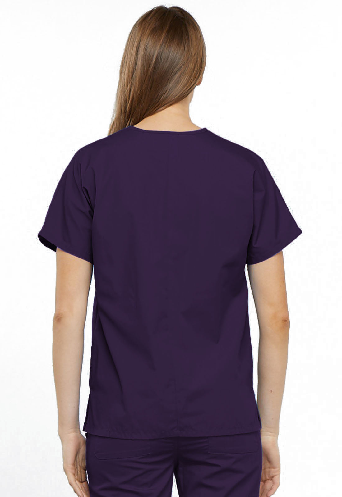 Women's V-Neck Top - Eggplant