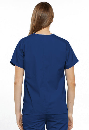 Women's V-Neck Top - Galaxy Blue