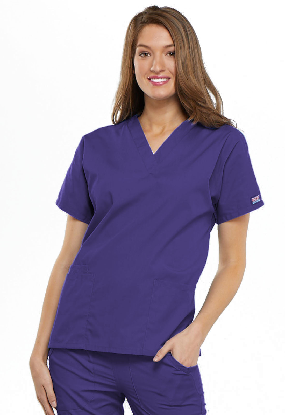 Women's V-Neck Top - Grape