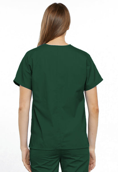Women's V-Neck Top - Hunter Green