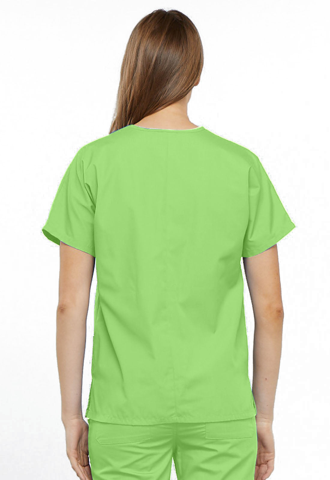 Women's V-Neck Top - Lime Green