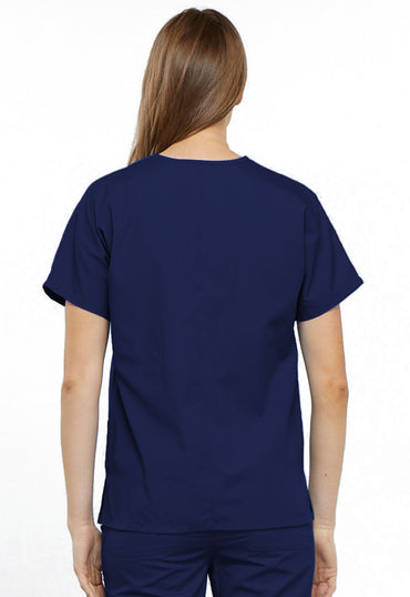 Women's V-Neck Top - Navy