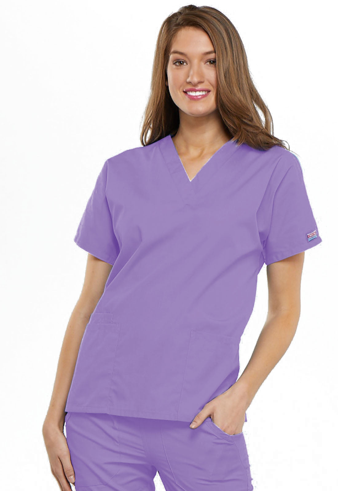 Women's V-Neck Top - Orchid