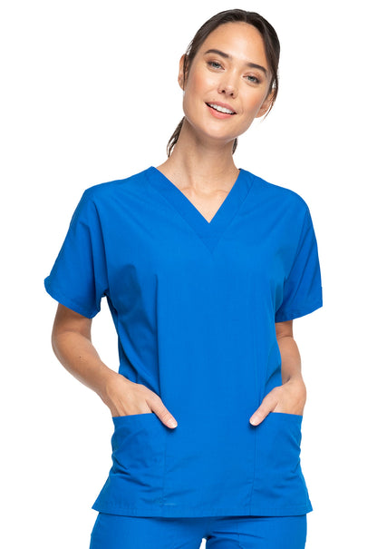 Women's V-Neck Top - Royal