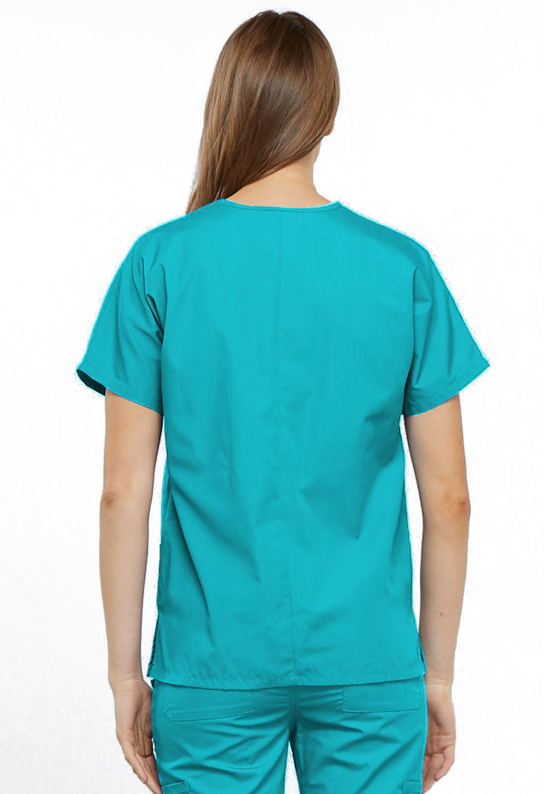 Women's V-Neck Top - Turquoise