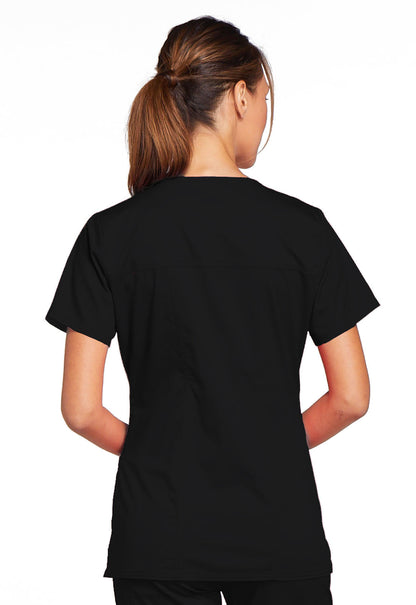 Women's V-Neck Top - Black