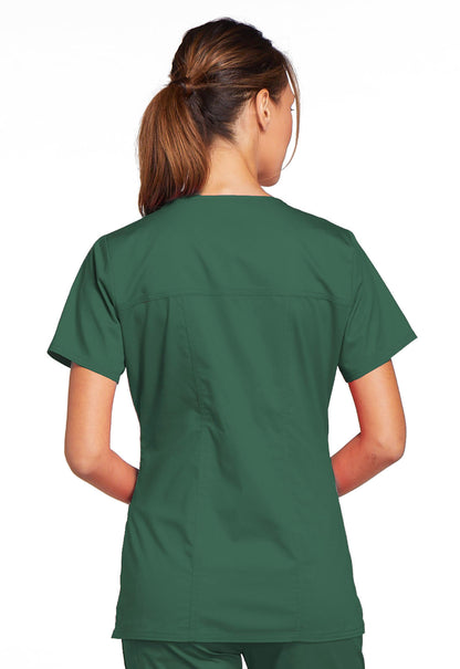 Women's V-Neck Top - Hunter Green