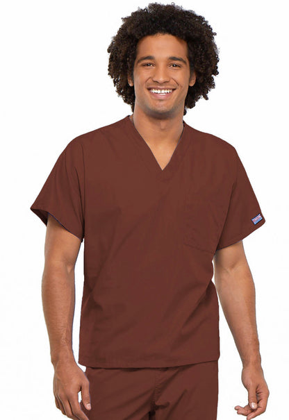 Unisex Unisex V-Neck Tunic - Chocolate