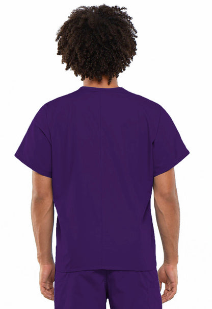 Unisex Unisex V-Neck Tunic - Eggplant
