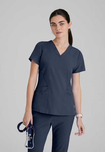 Pulse Top - Steel - Grey's Anatomy Scrubs