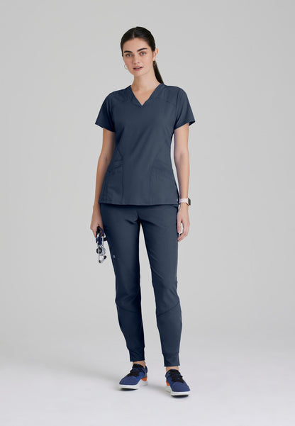 Pulse Top - Steel - Grey's Anatomy Scrubs