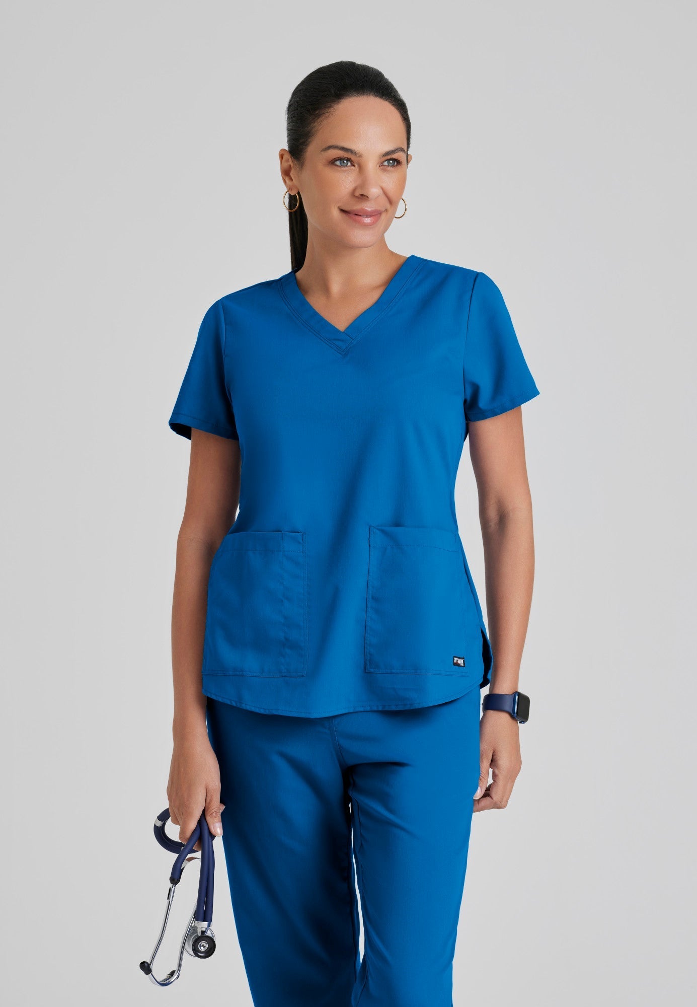 Aubrey Top - New Royal - Grey's Anatomy Scrubs