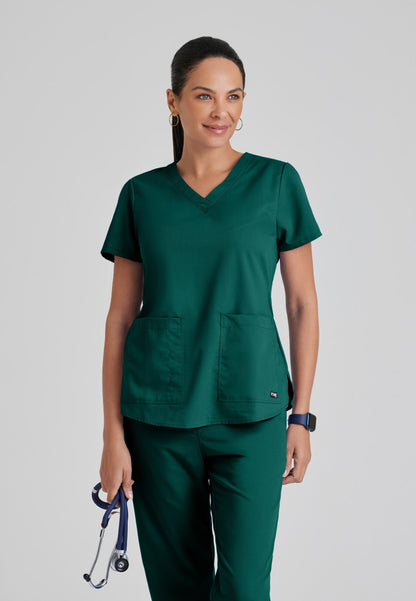 Aubrey Top - Hunter Green - Grey's Anatomy Scrubs