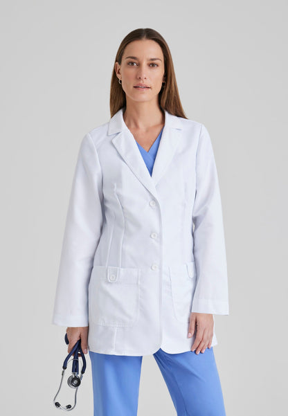 Hannah Lab Coat - White - Jen's Scrubs