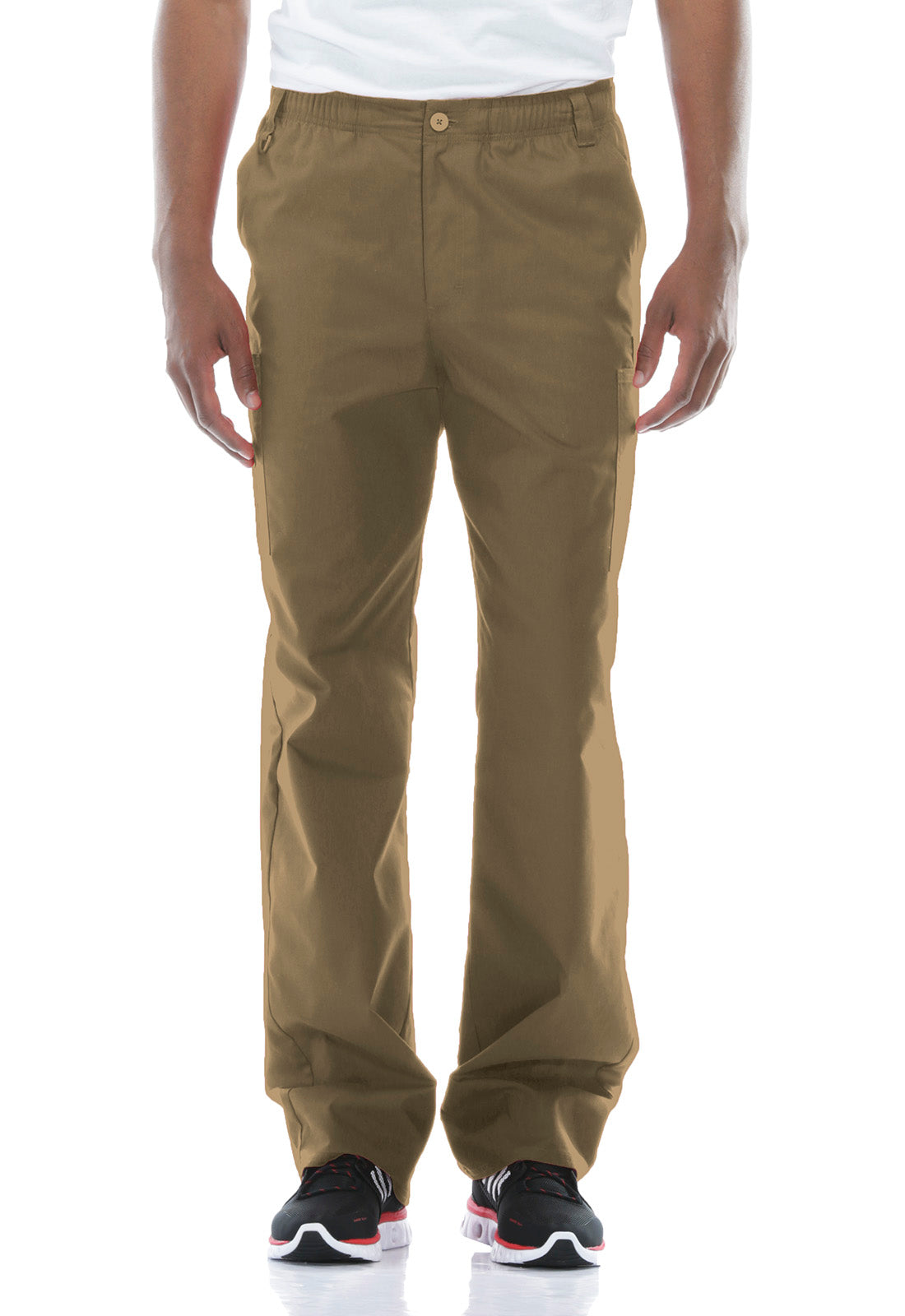 Men's Men's Zip Fly Pull-On Pant - Dark Khaki