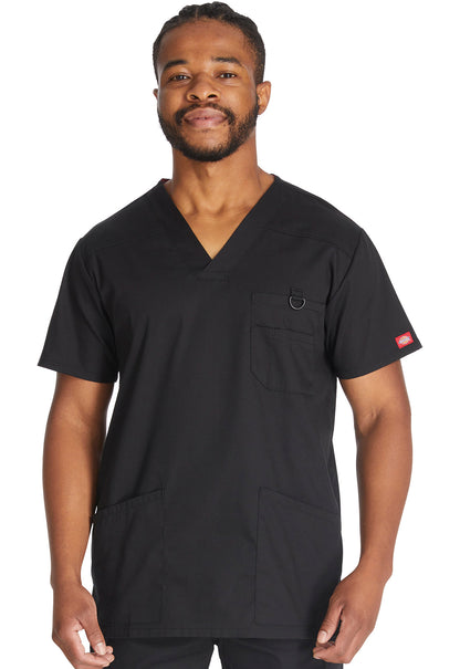 Men's Men's V-Neck Top - Black
