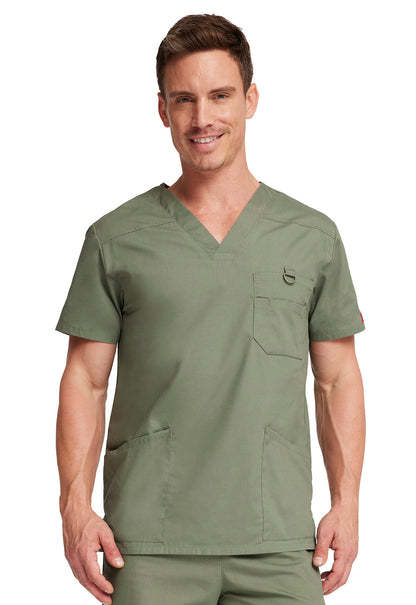 Men's Men's V-Neck Top - Olive