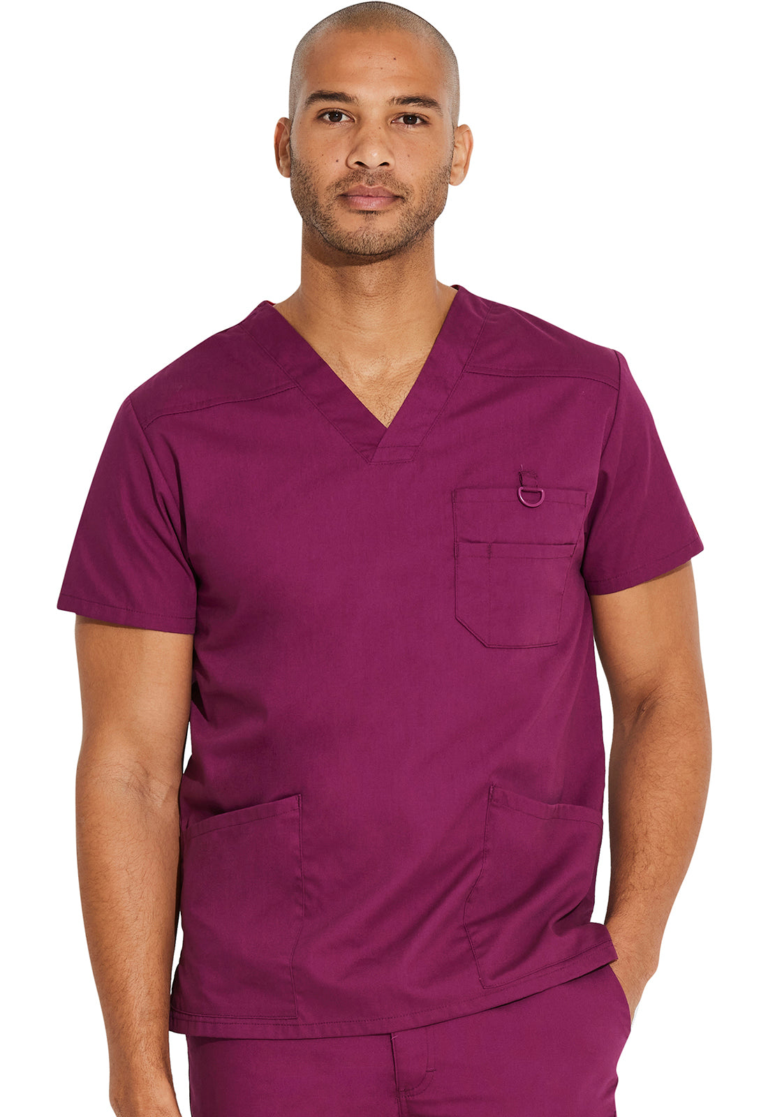 Men's Men's V-Neck Top - Wine