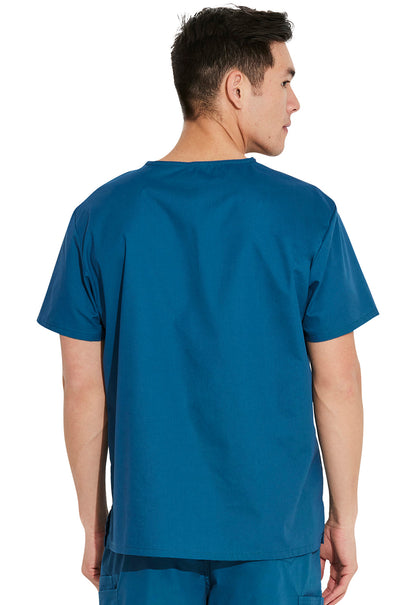 Unisex Unisex Tuckable V-Neck Top - Caribbean Blue