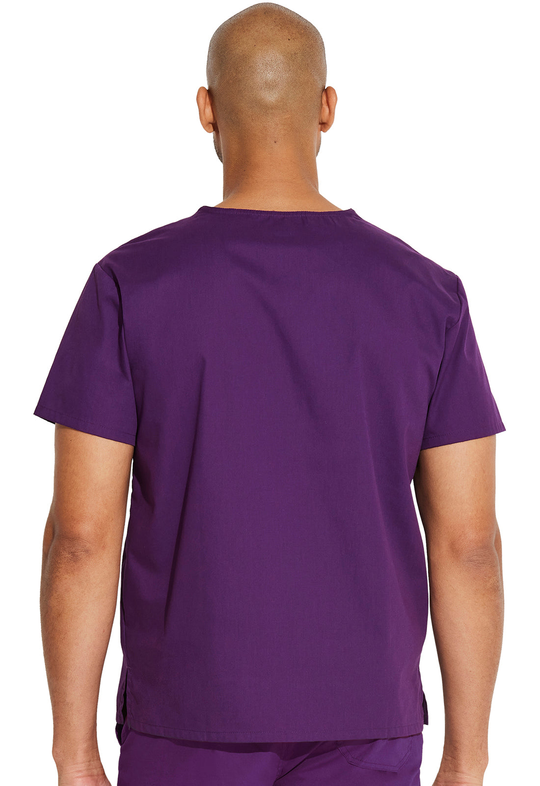 Unisex Unisex Tuckable V-Neck Top - Eggplant