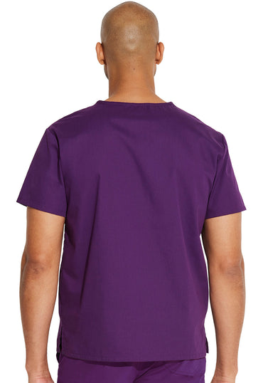 Unisex Unisex Tuckable V-Neck Top - Eggplant