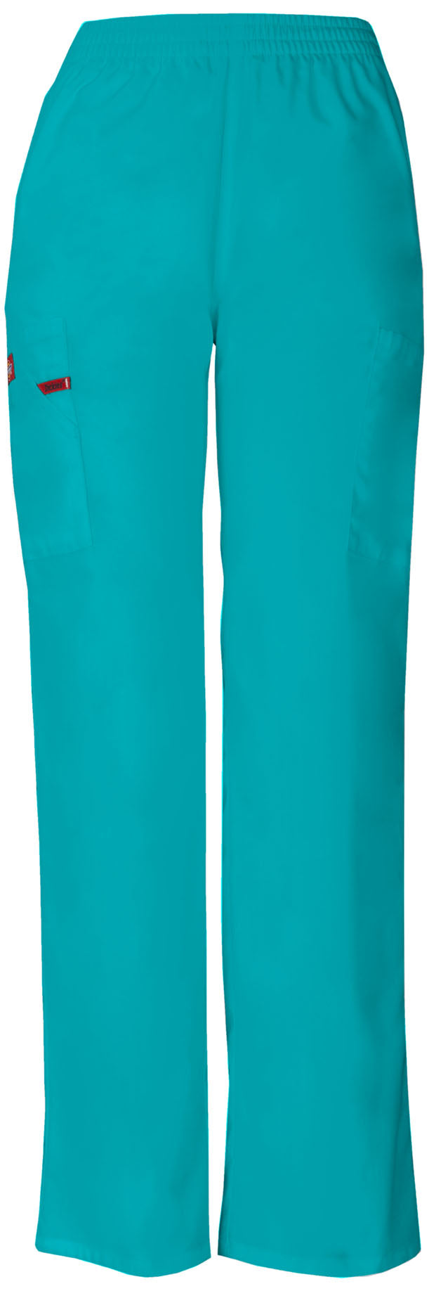 Women's Natural Rise Tapered Leg Pull-On Pant - Teal Blue