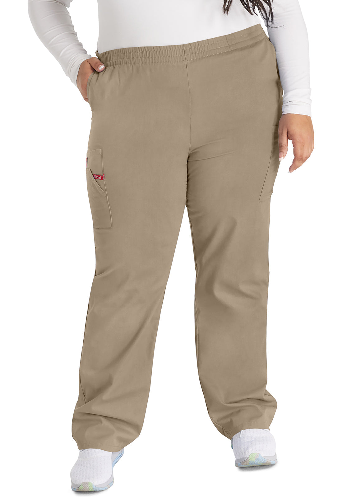 Women's Natural Rise Tapered Leg Pull-On Pant - Dark Khaki
