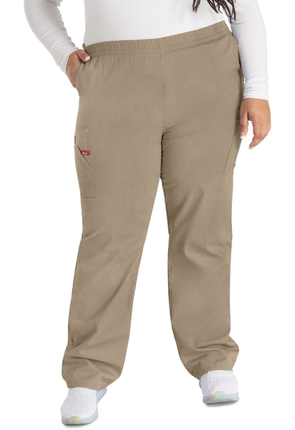 Women's Natural Rise Tapered Leg Pull-On Pant - Dark Khaki