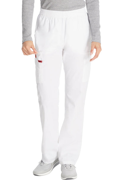 Women's Natural Rise Tapered Leg Pull-On Pant - White