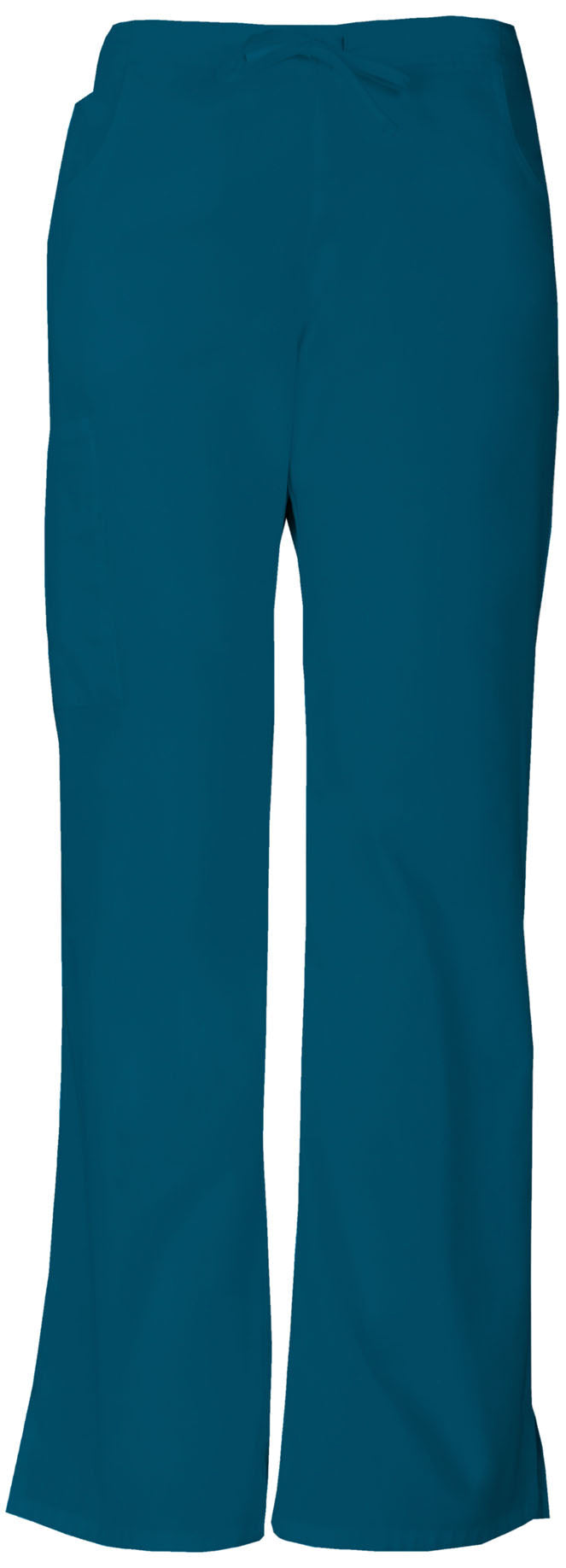 Women's Mid Rise Drawstring Cargo Pant - Caribbean Blue