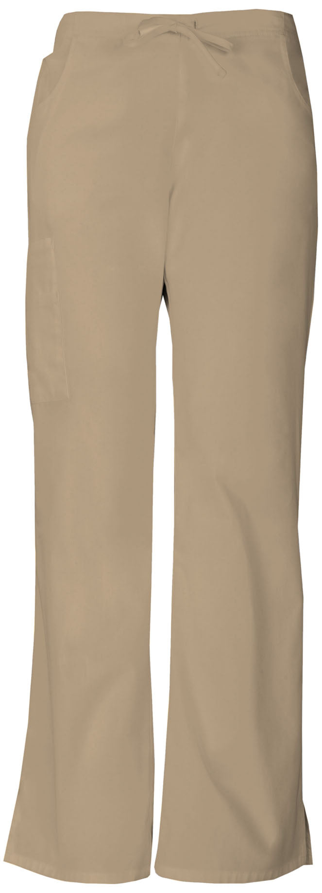Women's Mid Rise Drawstring Cargo Pant - Dark Khaki