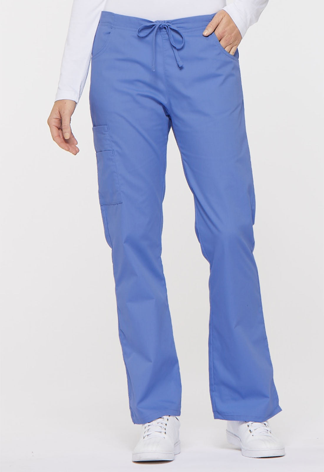 Women's Mid Rise Drawstring Cargo Pant - Ciel