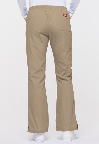 Women's Mid Rise Drawstring Cargo Pant - Dark Khaki