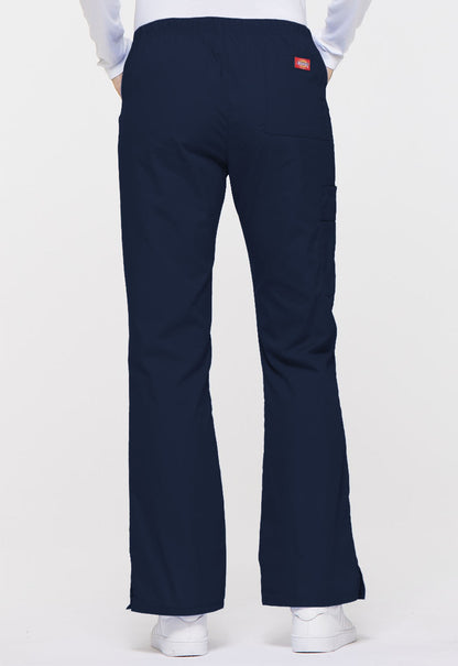 Women's Mid Rise Drawstring Cargo Pant - Navy