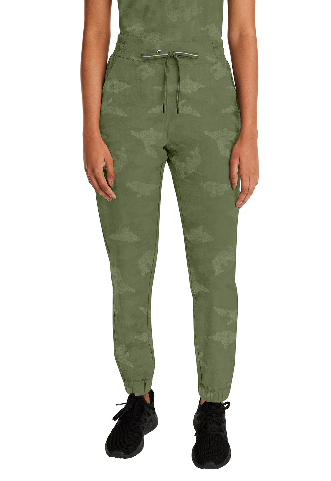 Women's Tate Jogger Camo Pant Petite - Olive