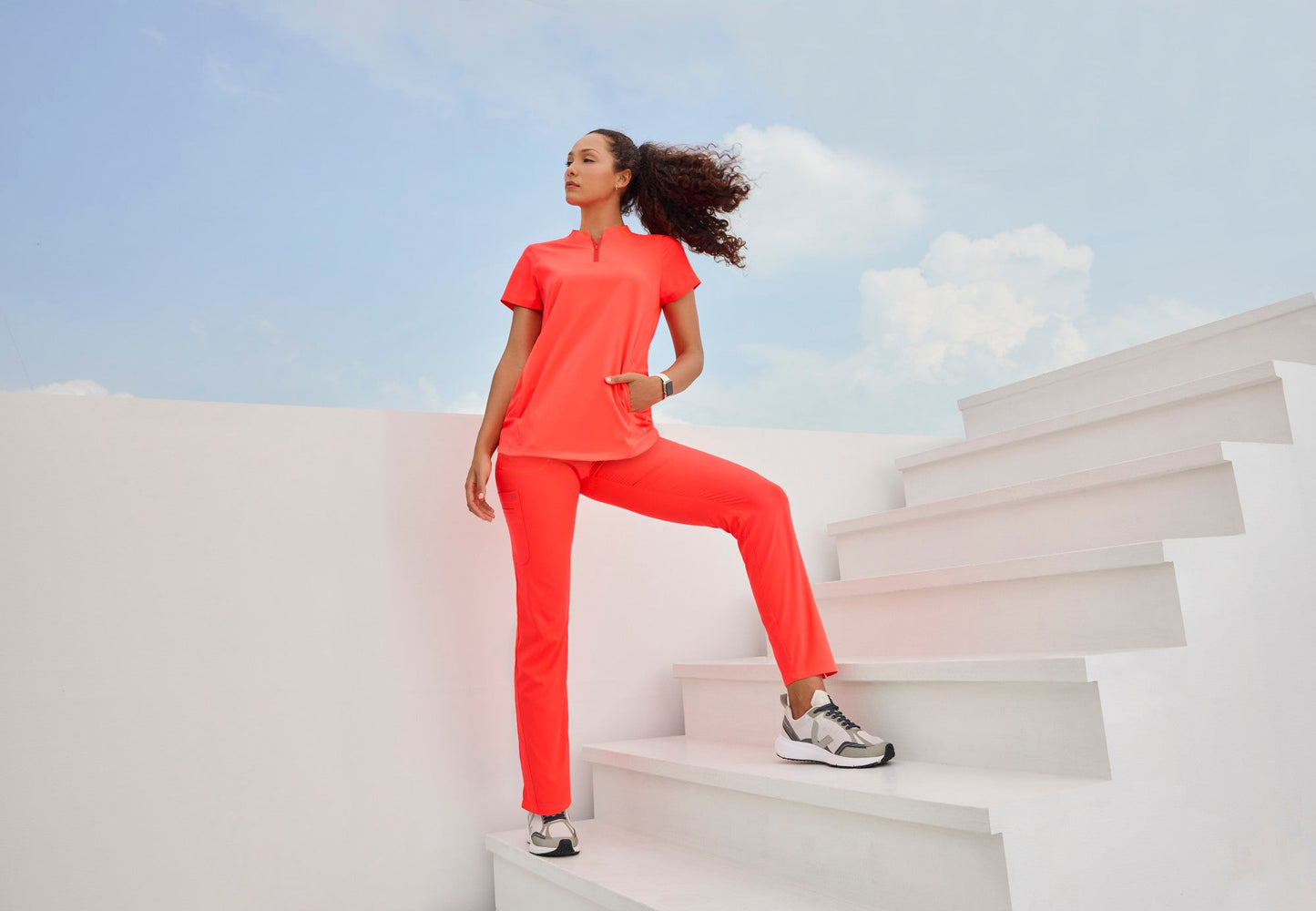 Uplift Pant - Neon Flame - Grey's Anatomy Scrubs