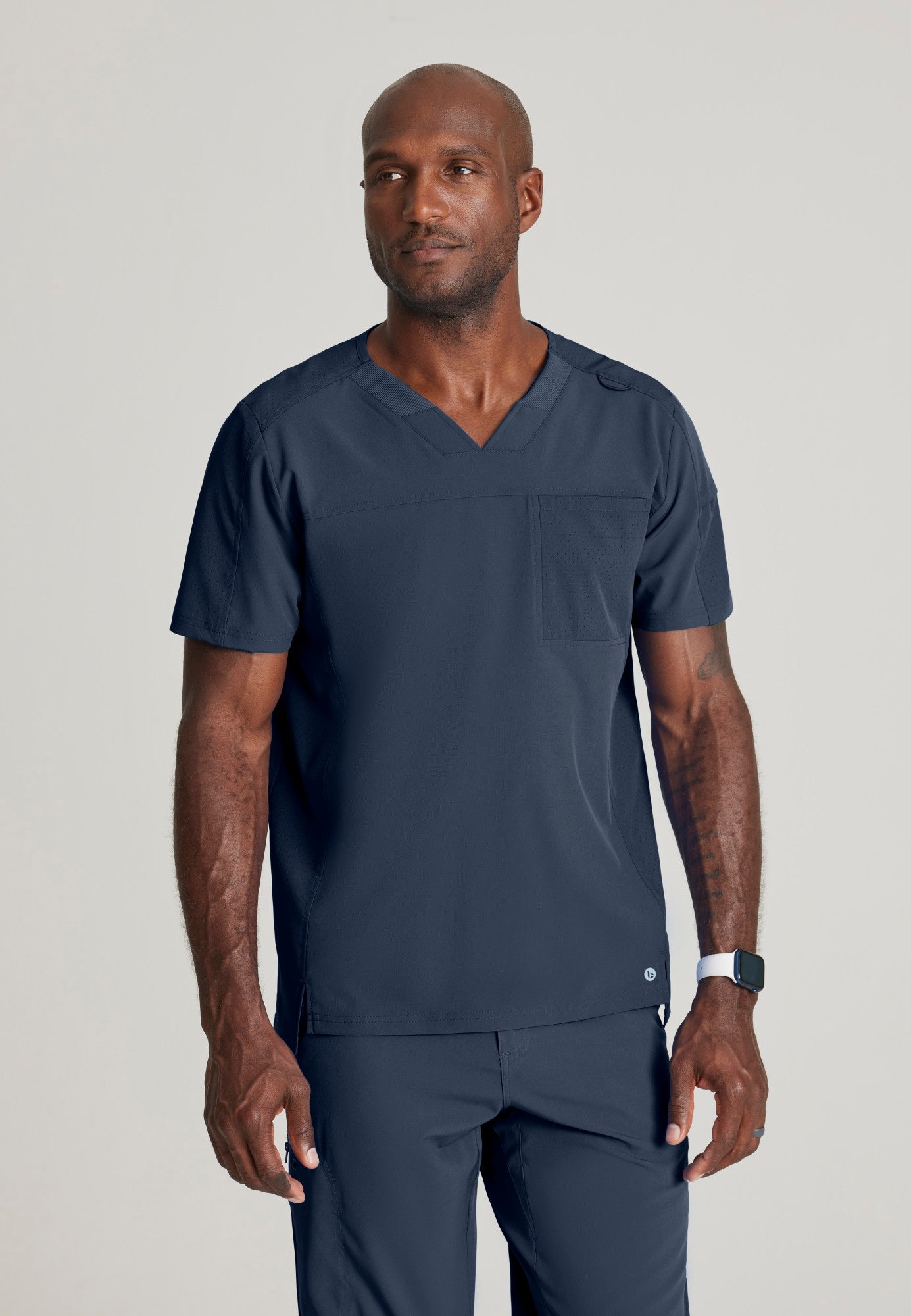 Velocity Top - Steel - Grey's Anatomy Scrubs