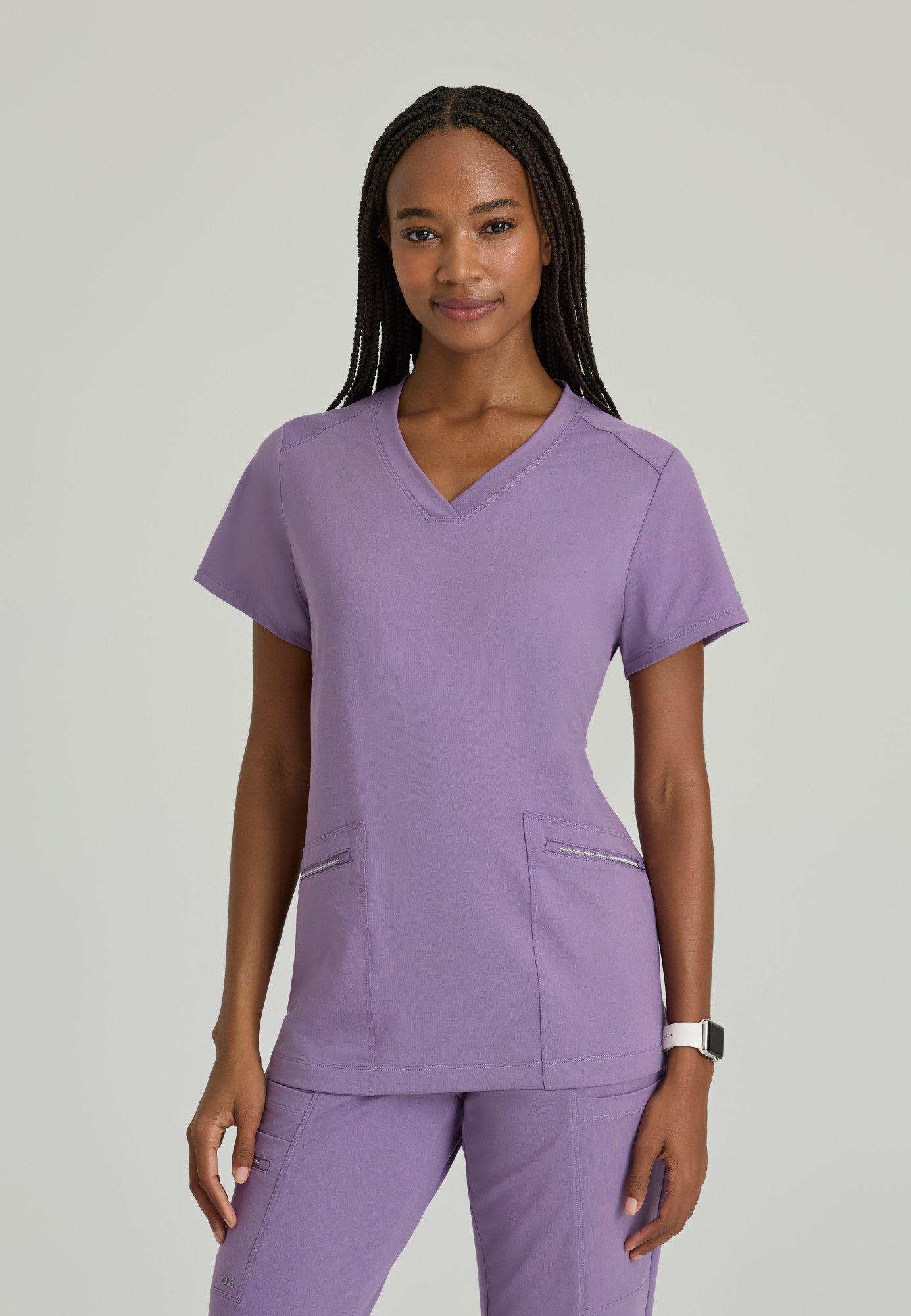 Victory Knit Top - Dusty Lavender - Grey's Anatomy Scrubs