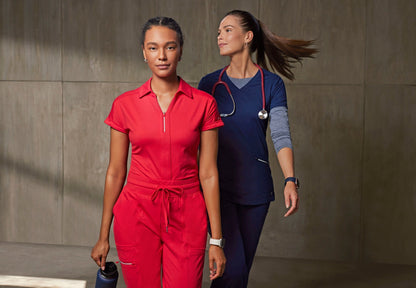 Arena Knit Warm-Up Jacket - Indigo - Grey's Anatomy Scrubs