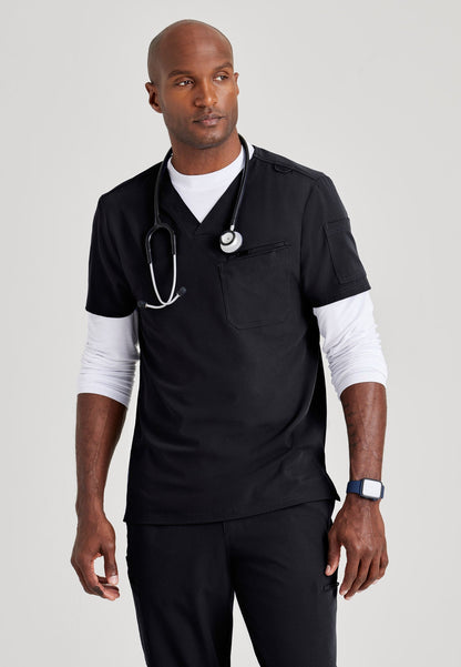 Rally Top - Black - Grey's Anatomy Scrubs