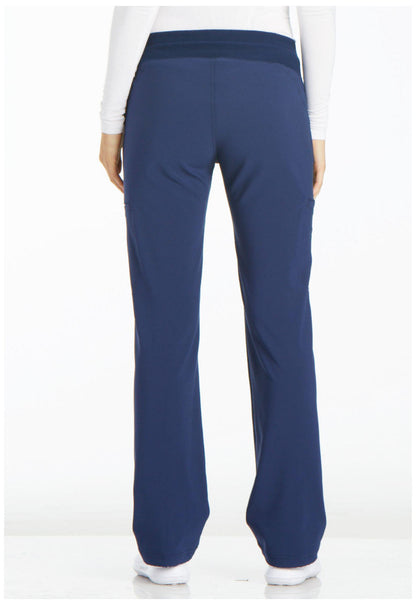 Women's Mid Rise Straight Leg Pull-on Pant - Navy