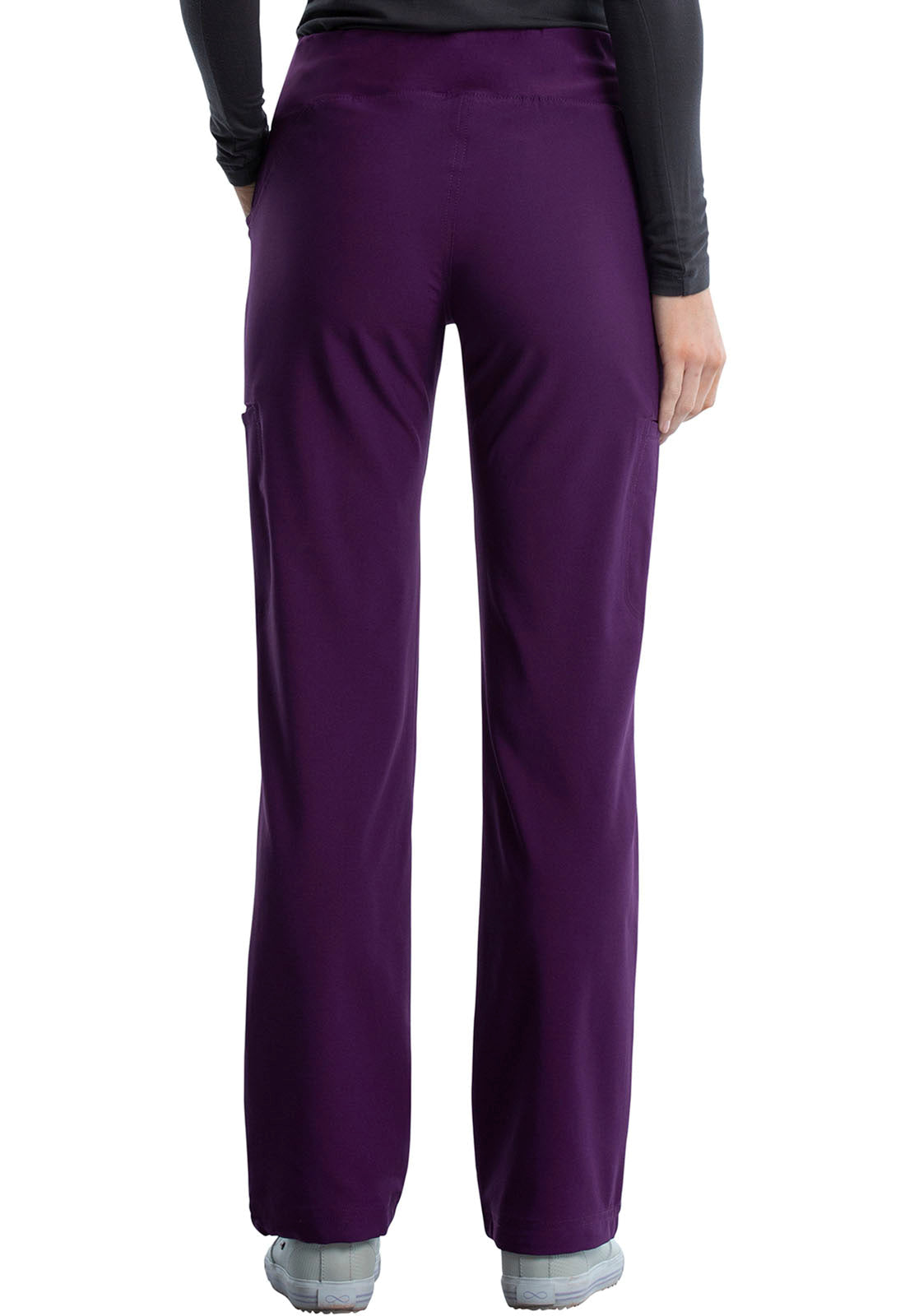 Women's Mid Rise Straight Leg Pull-on Pant - Eggplant