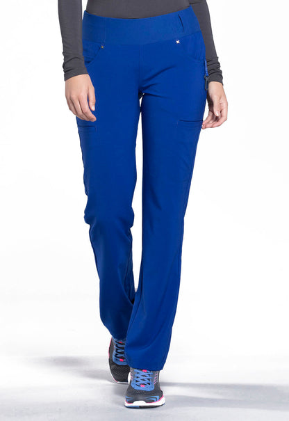 Women's Mid Rise Straight Leg Pull-on Pant - Galaxy Blue