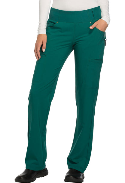 Women's Mid Rise Straight Leg Pull-on Pant - Hunter Green