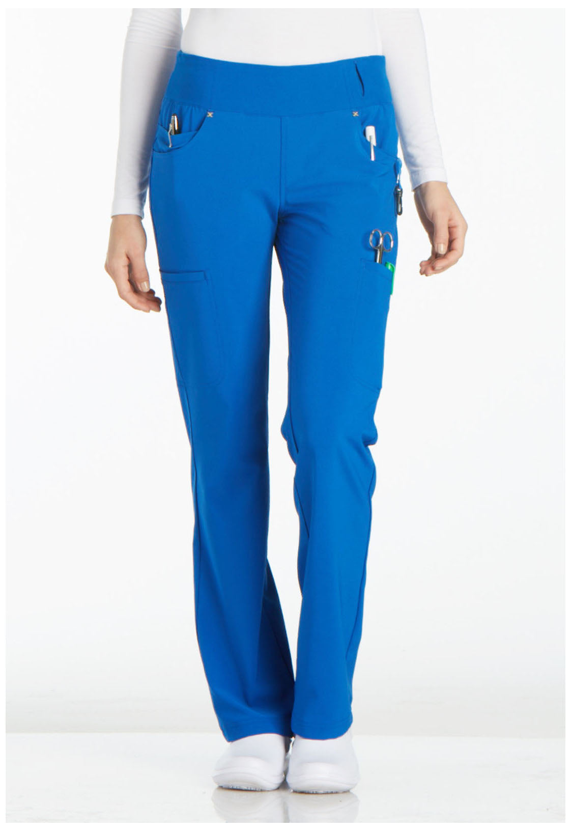 Women's Mid Rise Straight Leg Pull-on Pant - Royal