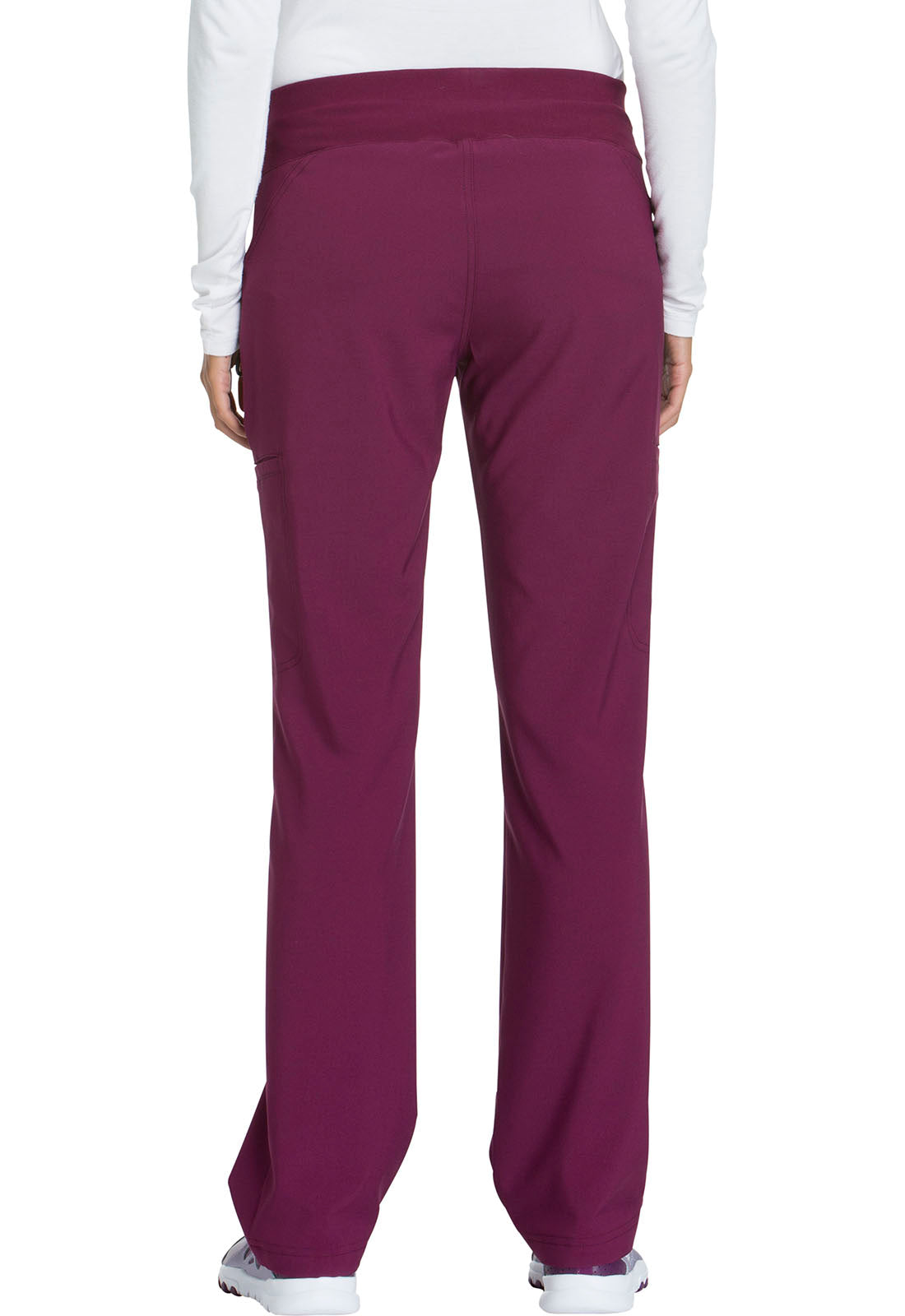 Women's Mid Rise Straight Leg Pull-on Pant - Wine