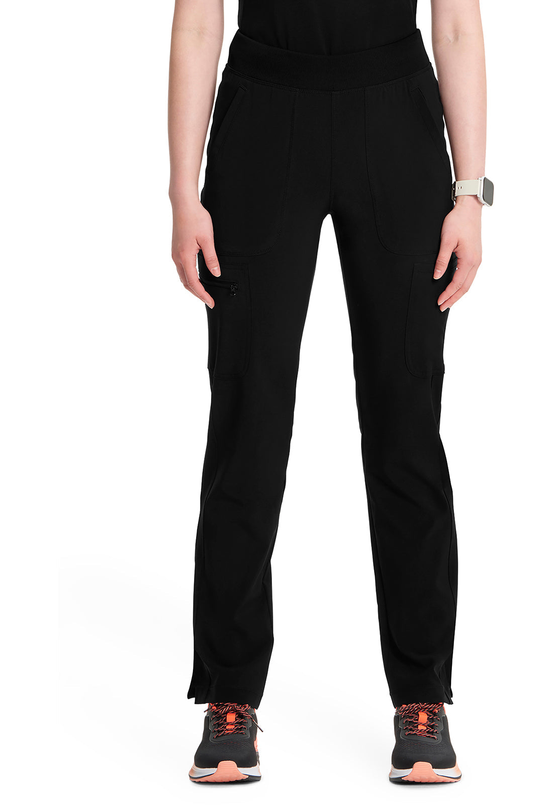 Women's Mid Rise Tapered Leg Pull-on Pant - Black